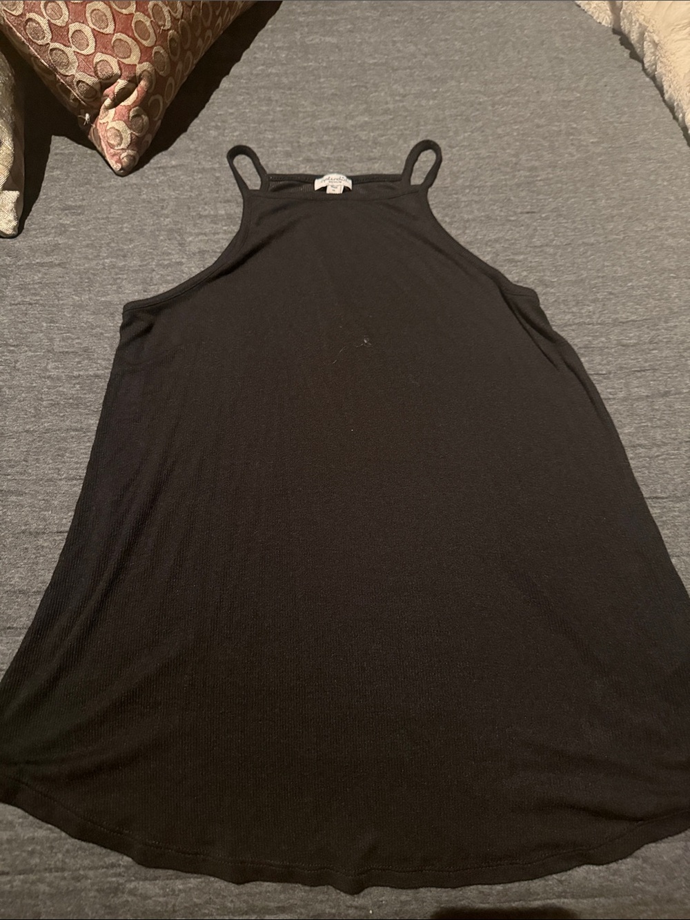 Splendid Black High-Neck Swing Tank